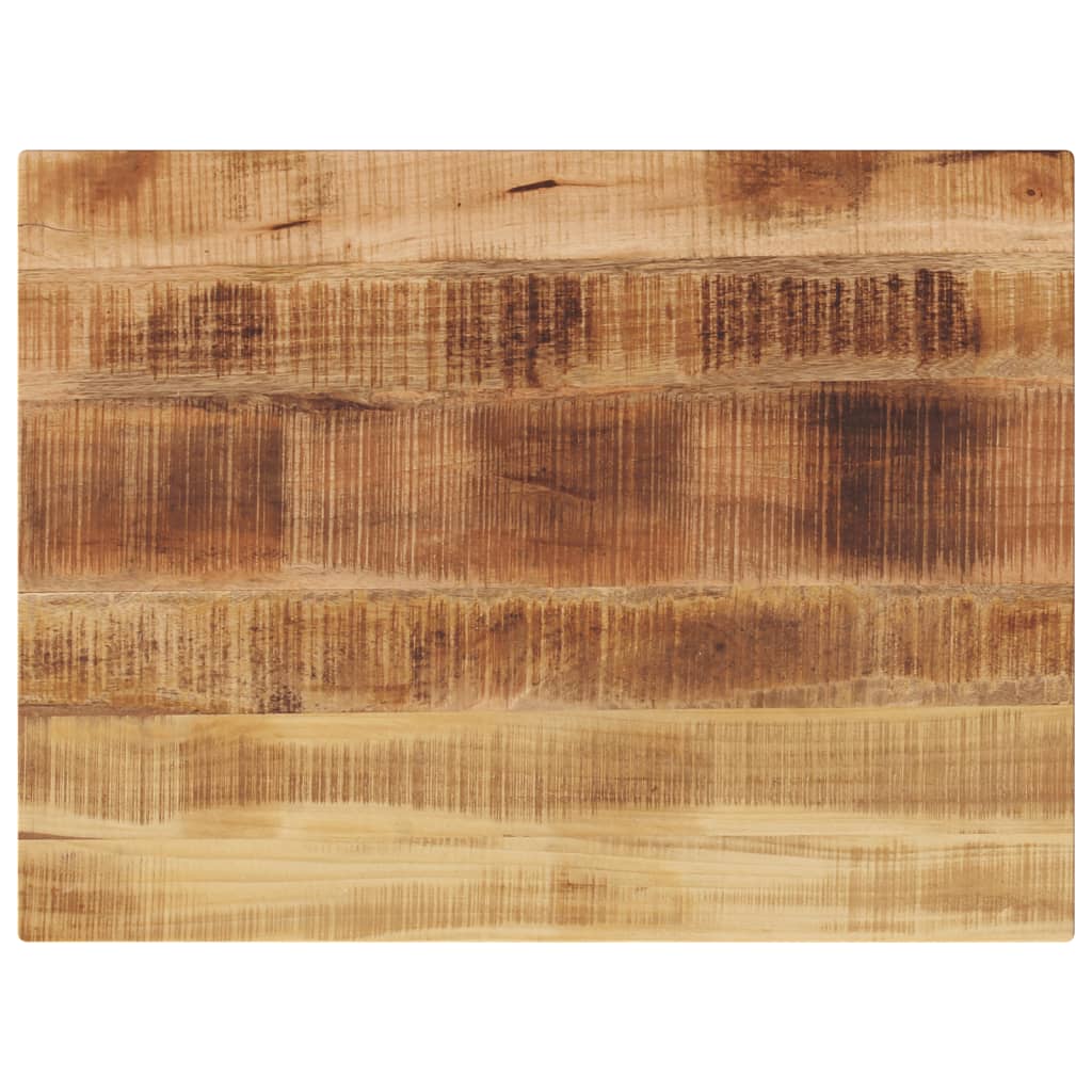 bordplade 80x60x1,5 cm rektangulær massivt ru mangotræ