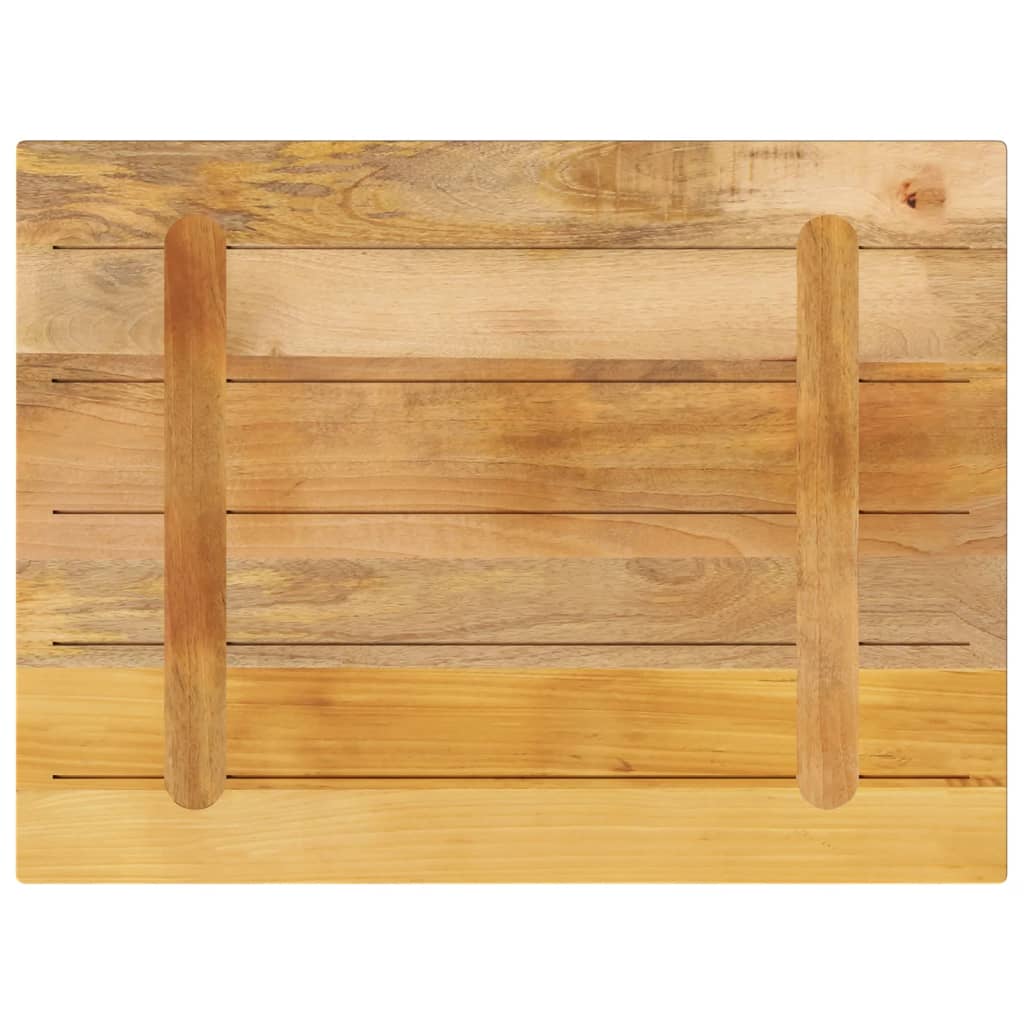 bordplade 80x60x1,5 cm rektangulær massivt ru mangotræ