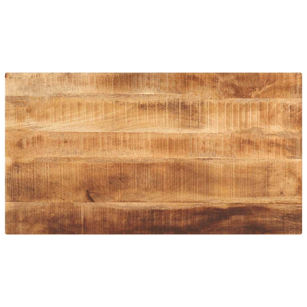 bordplade 100x60x1,5 cm rektangulær massivt ru mangotræ