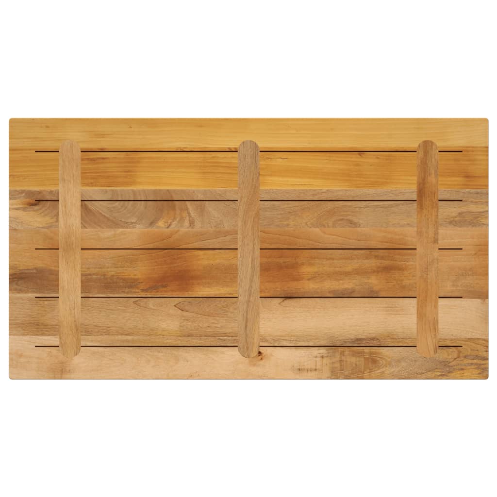 bordplade 100x60x1,5 cm rektangulær massivt ru mangotræ