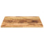 bordplade 70x70x2,5 cm firkantet massivt ru mangotræ