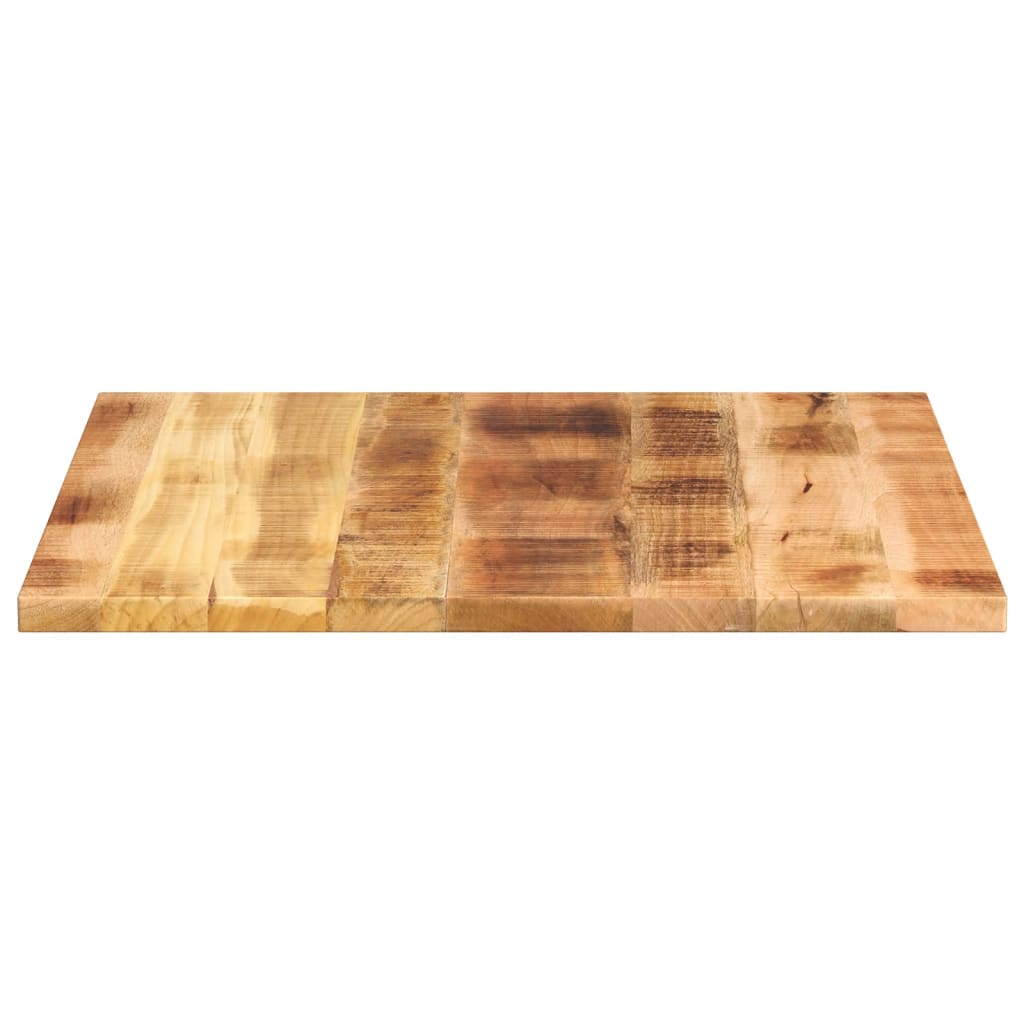 bordplade 70x70x2,5 cm firkantet massivt ru mangotræ