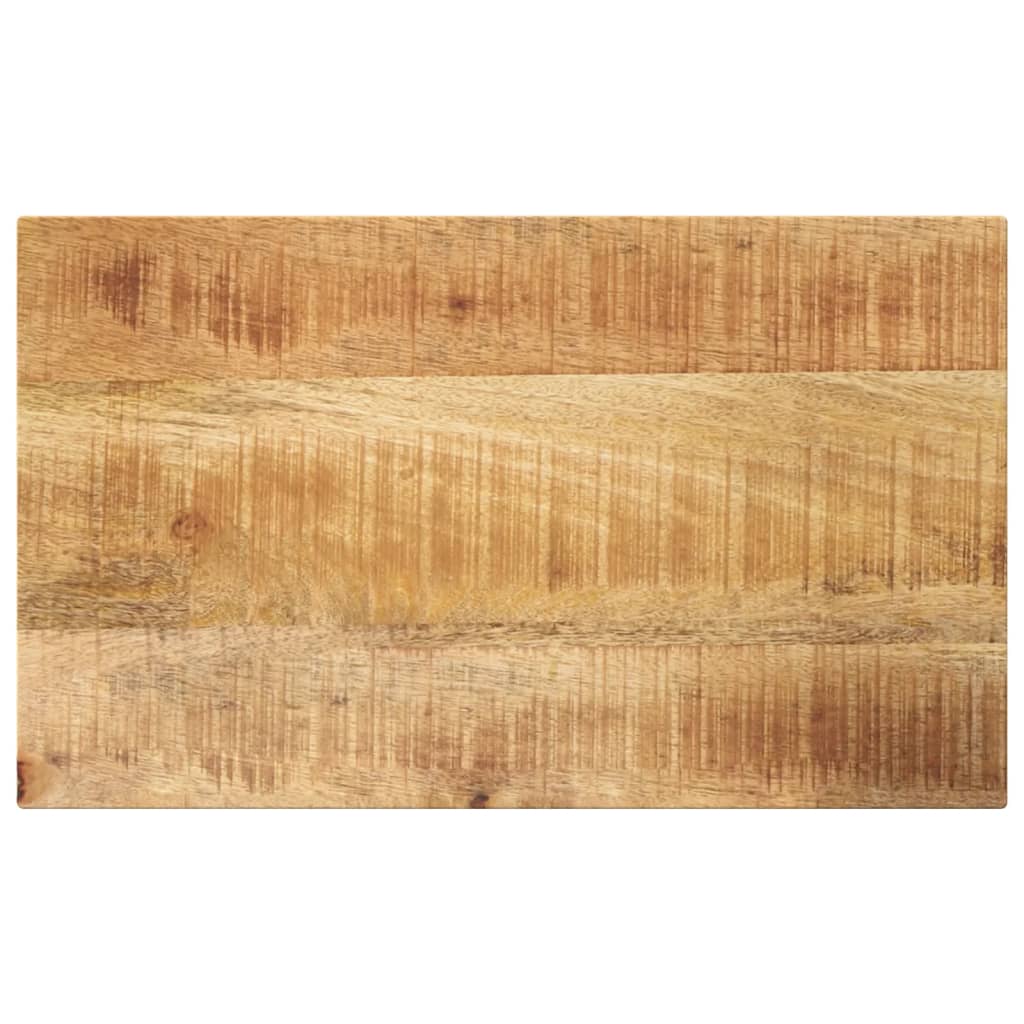 Bordplade i massivt ru mangotræ 60 x 30 x 3,8 cm rektangulær