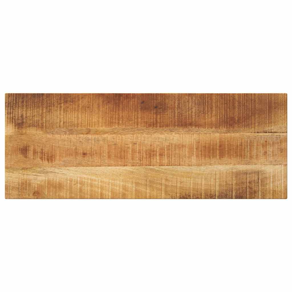 Bordplade 70 × 40 × 3,8 cm - rektangulær i massivt ru mangotræ