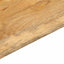 bordplade 80x70x2,5 cm rektangulær massivt mangotræ
