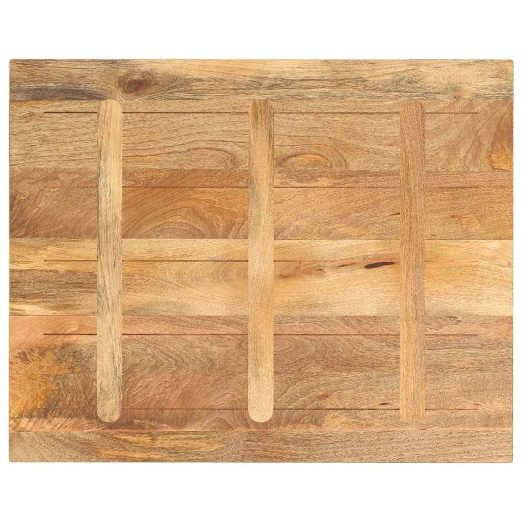 bordplade 100x80x2,5 cm rektangulær massivt mangotræ