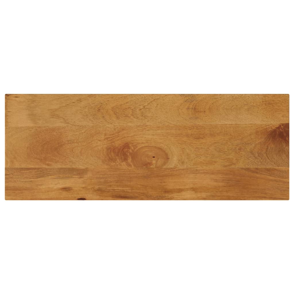 Bordplade 90 x 20 x 2,5 cm rektangulær i massivt mangotræ