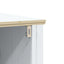 underskab BERG 60x34x59 cm massivt fyrretræ hvid