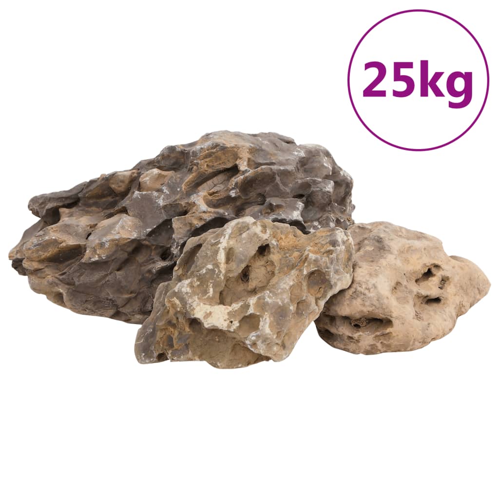 dragesten 25 kg 10-40 cm grå