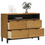 kommode FLAM 110x40x80 cm massivt fyrretræ