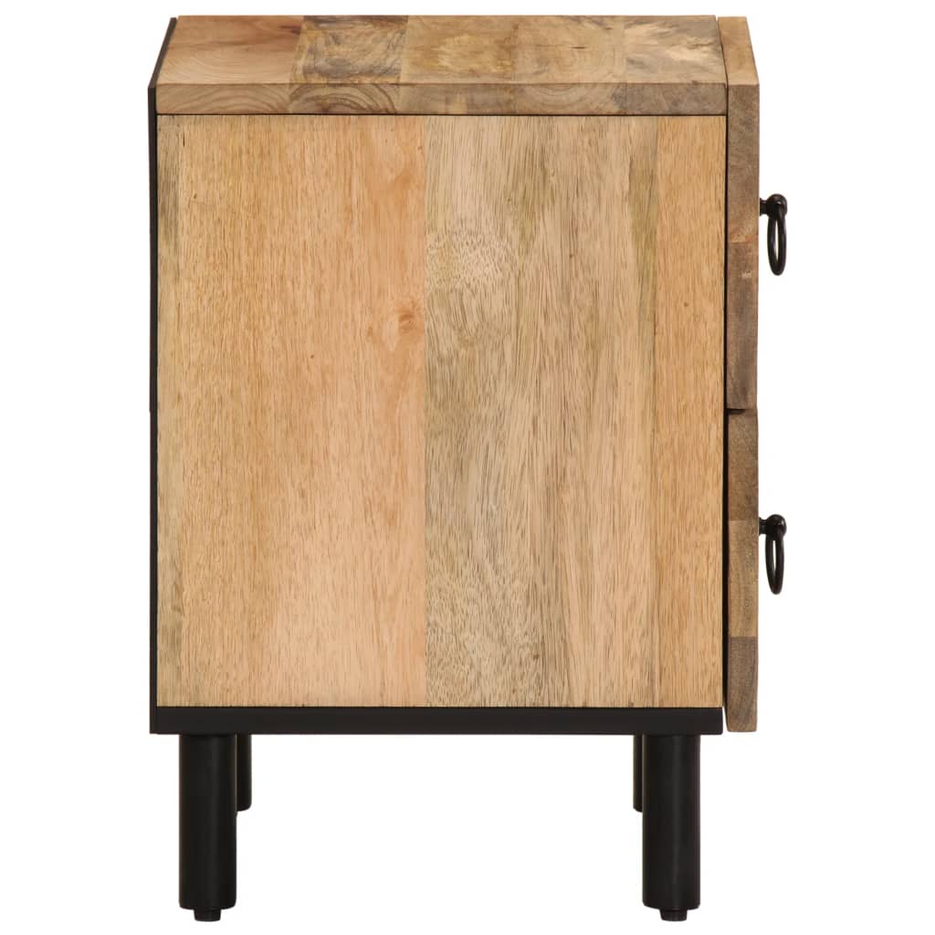 sengebord 40x33x46 cm massivt mangotræ