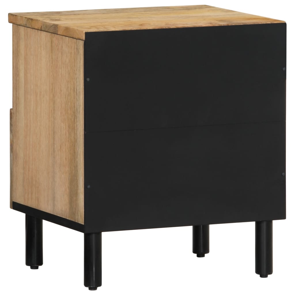 sengebord 40x33x46 cm massivt mangotræ