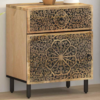 sengebord 50x33x60 cm massivt mangotræ