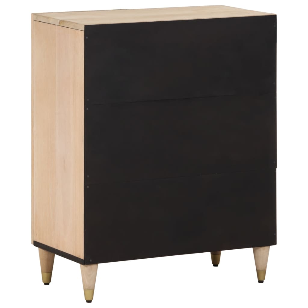 skab 60x33x75 cm massivt mangotræ