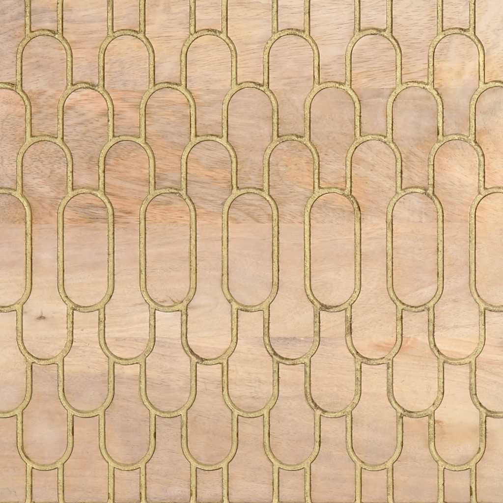 skab 60x33x75 cm massivt mangotræ