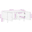 sofabord 80x50x40 cm massivt mangotræ