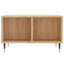 sofabord 60x50x36,5 cm konstrueret træ sonoma-eg