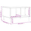 sofabord 60x50x36,5 cm konstrueret træ sonoma-eg