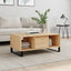 sofabord 90x50x36,5 cm konstrueret træ sonoma-eg