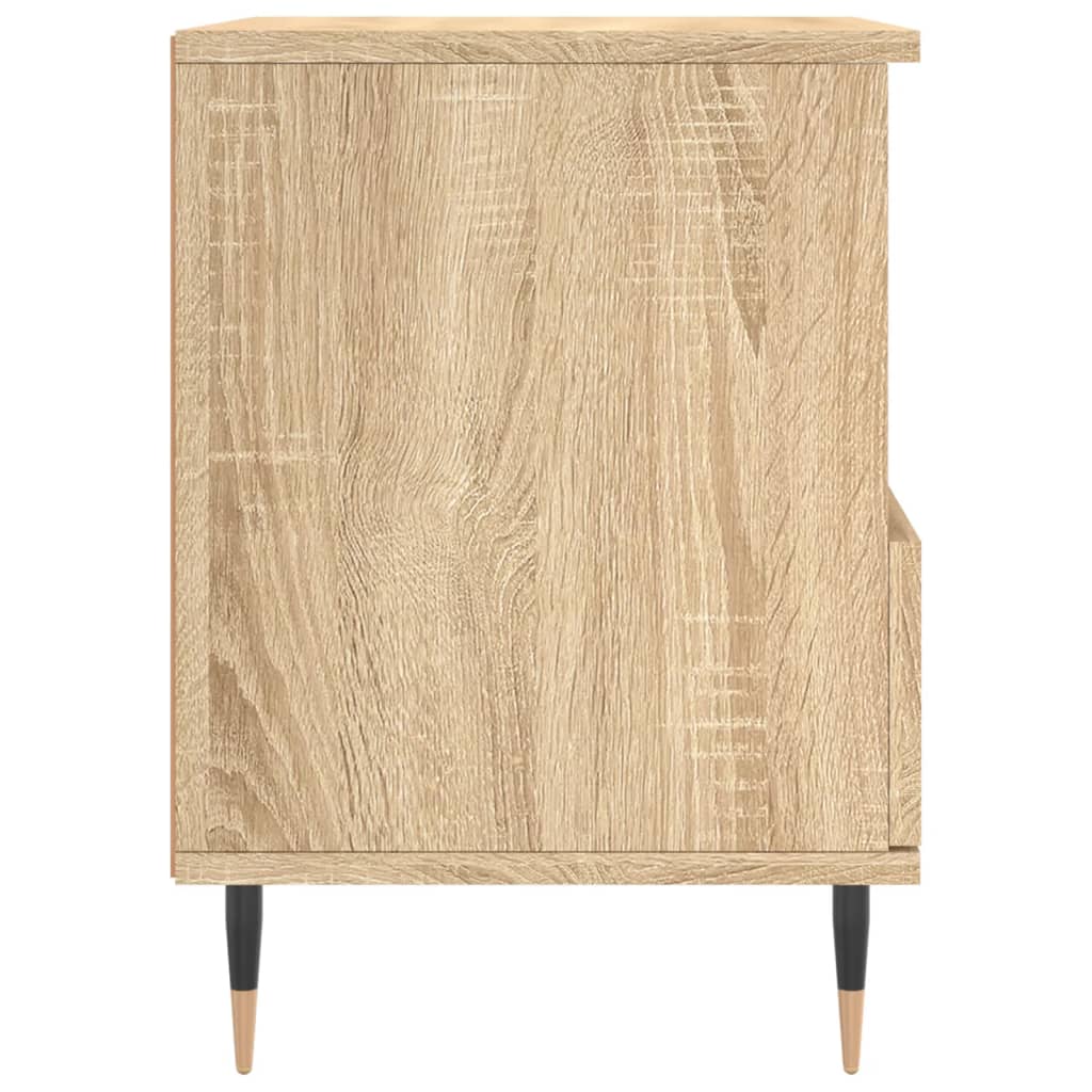 sengebord 40x35x50 cm konstrueret træ sonoma-eg