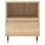 sengeborde 2 stk. 40x35x50 cm konstrueret træ sonoma-eg