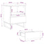 sengeborde 2 stk. 40x35x50 cm konstrueret træ sonoma-eg
