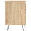 sengeborde 2 stk. 40x35x50 cm konstrueret træ sonoma-eg