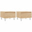 sofaborde 2 stk. 50x46x35 cm konstrueret træ sonoma-eg
