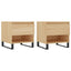 sofaborde 2 stk. 50x46x50 cm konstrueret træ sonoma-eg