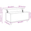 sofabord 90x44,5x45 cm konstrueret træ hvid