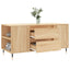 sofabord 102x44,5x50 cm konstrueret træ sonoma-eg