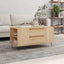 sofabord 102x44,5x50 cm konstrueret træ sonoma-eg