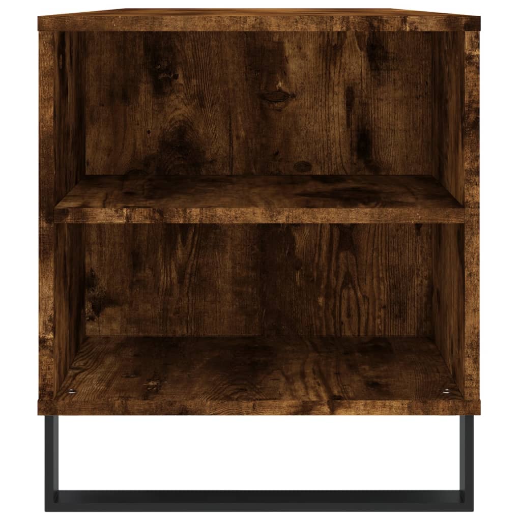 sofabord 102x44,5x50 cm konstrueret træ røget egetræsfarve