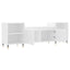 tv-bord 160x35x55 cm konstrueret træ hvid
