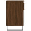 skoskab 102x36x60 cm konstrueret træ brun egetræ