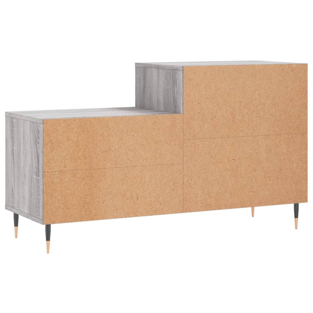 skoskab 102x36x60 cm konstrueret træ grå sonoma-eg