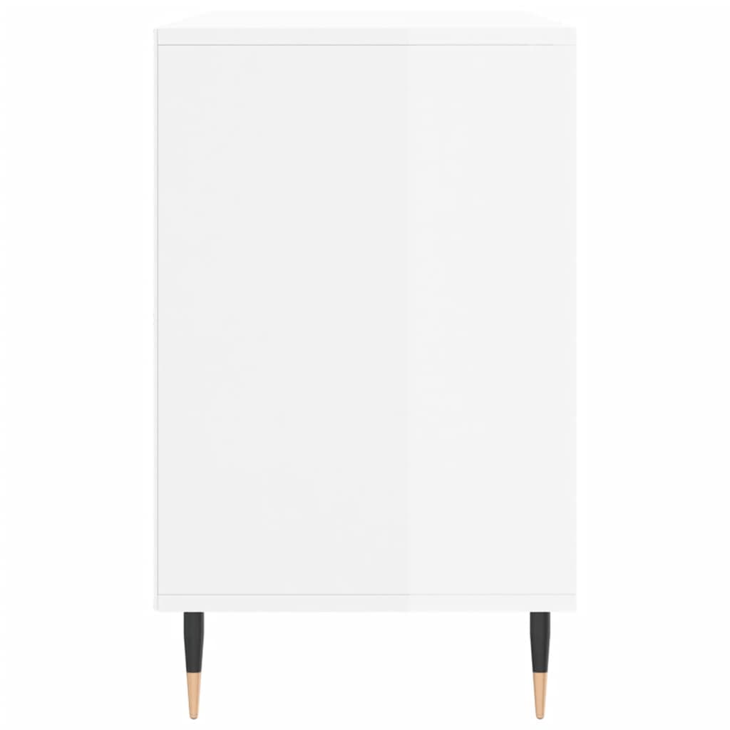skoreol 102x36x60 cm konstrueret træ hvid højglans