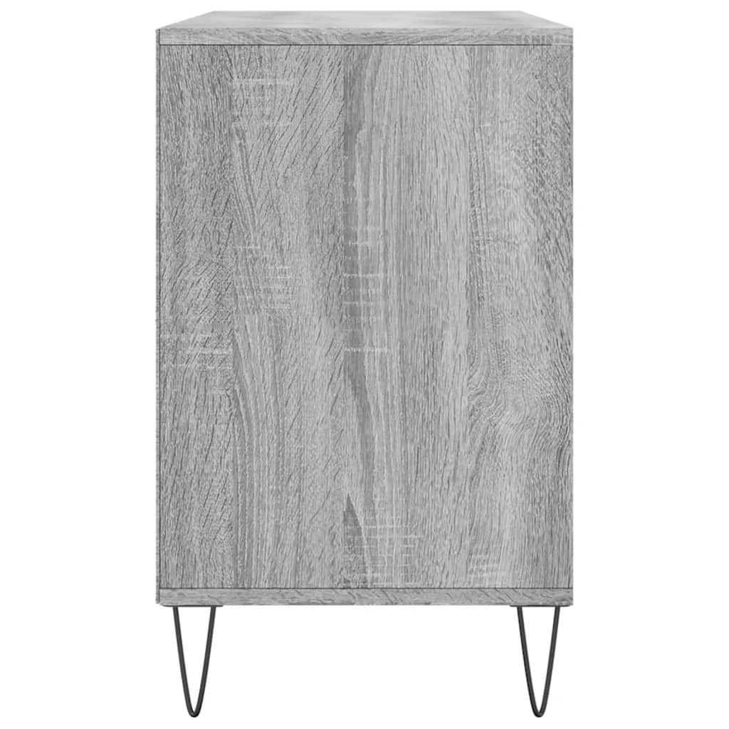 skoskab 102x36x60 cm konstrueret træ grå sonoma-eg
