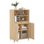 skab 60x36x110 cm konstrueret træ Sonoma-eg