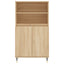 skab 60x36x110 cm konstrueret træ Sonoma-eg