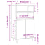 skab 60x36x110 cm konstrueret træ hvid