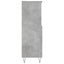 skab 60x36x110 cm konstrueret træ Betongrå