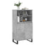 skab 60x36x110 cm konstrueret træ Betongrå