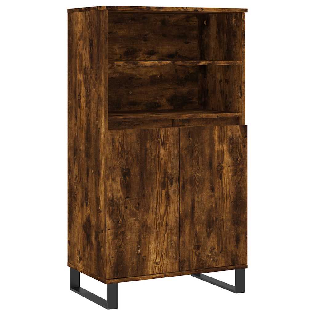 skab 60x36x110 cm konstrueret træ Røget egetræ