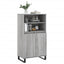 skab 60x36x110 cm konstrueret træ Grå sonoma-eg
