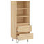 skab 40x36x110 cm konstrueret træ Sonoma-eg