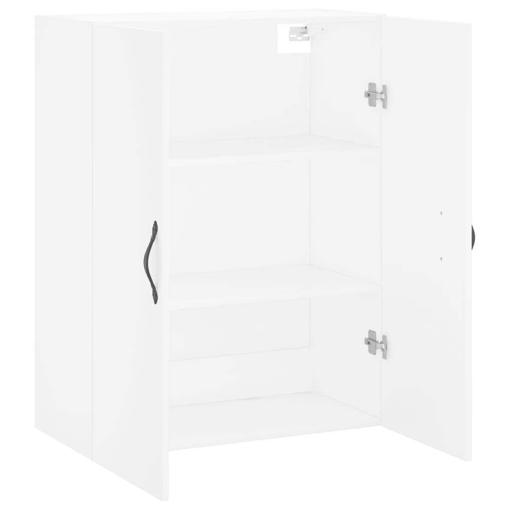 vægskab 69,5x34x90 cm konstrueret træ hvid