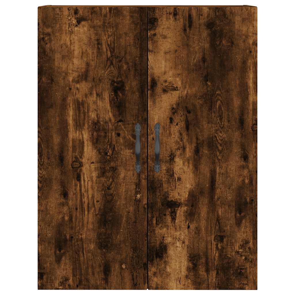 vægskab 69,5x34x90 cm konstrueret træ røget sonoma-eg