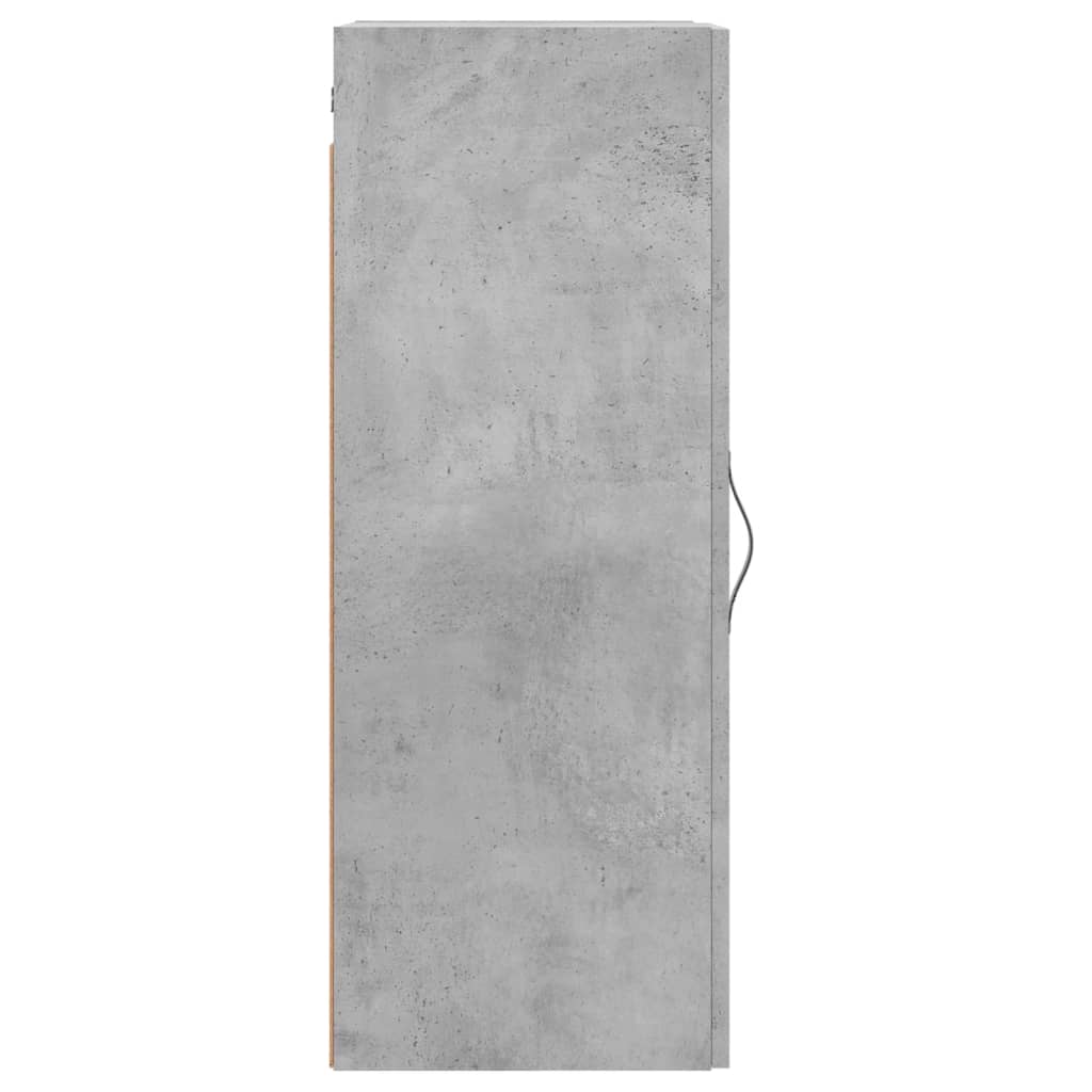 vægskab 34,5x34x90 cm konstrueret træ betongrå