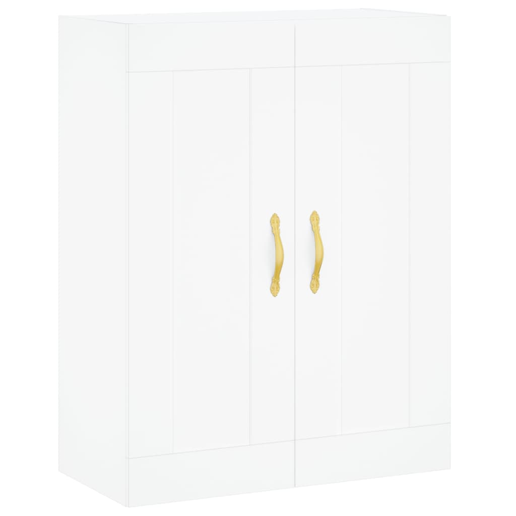 vægskab 69,5x34x90 cm konstrueret træ hvid